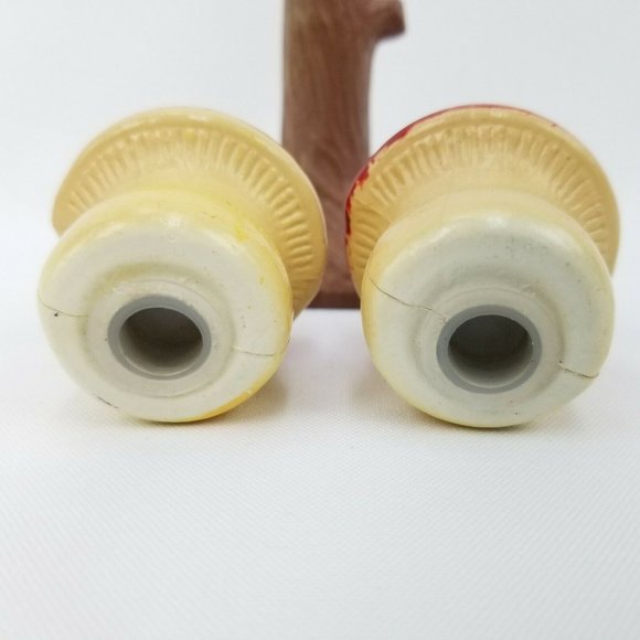 Vintage Polka Dot Mushrooms Salt & Pepper Shakers - Picture 4 of 8